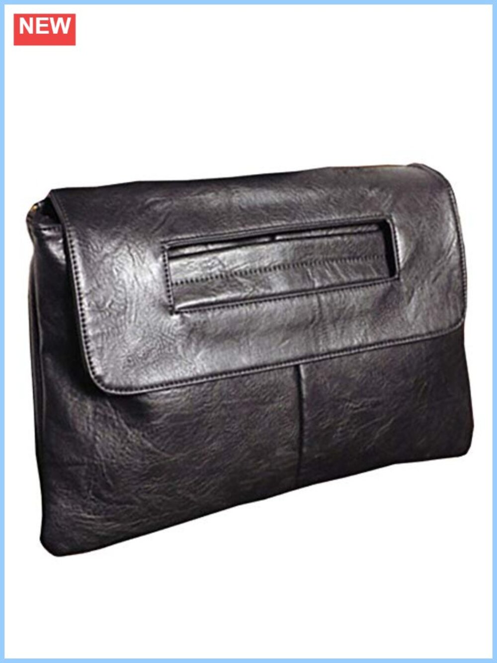 PU Leather Clutch Handbag Convertible Crossbody Shoulder Bag Large Capacity